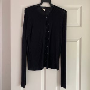 J Crew Black Cardigan